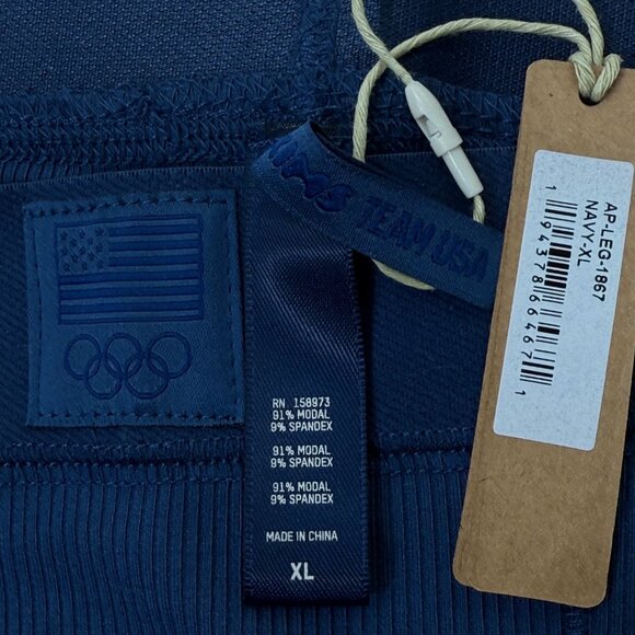 SKIMS Soft Lounge Rib Leggings Team USA Navy XL - Picture 8 of 12